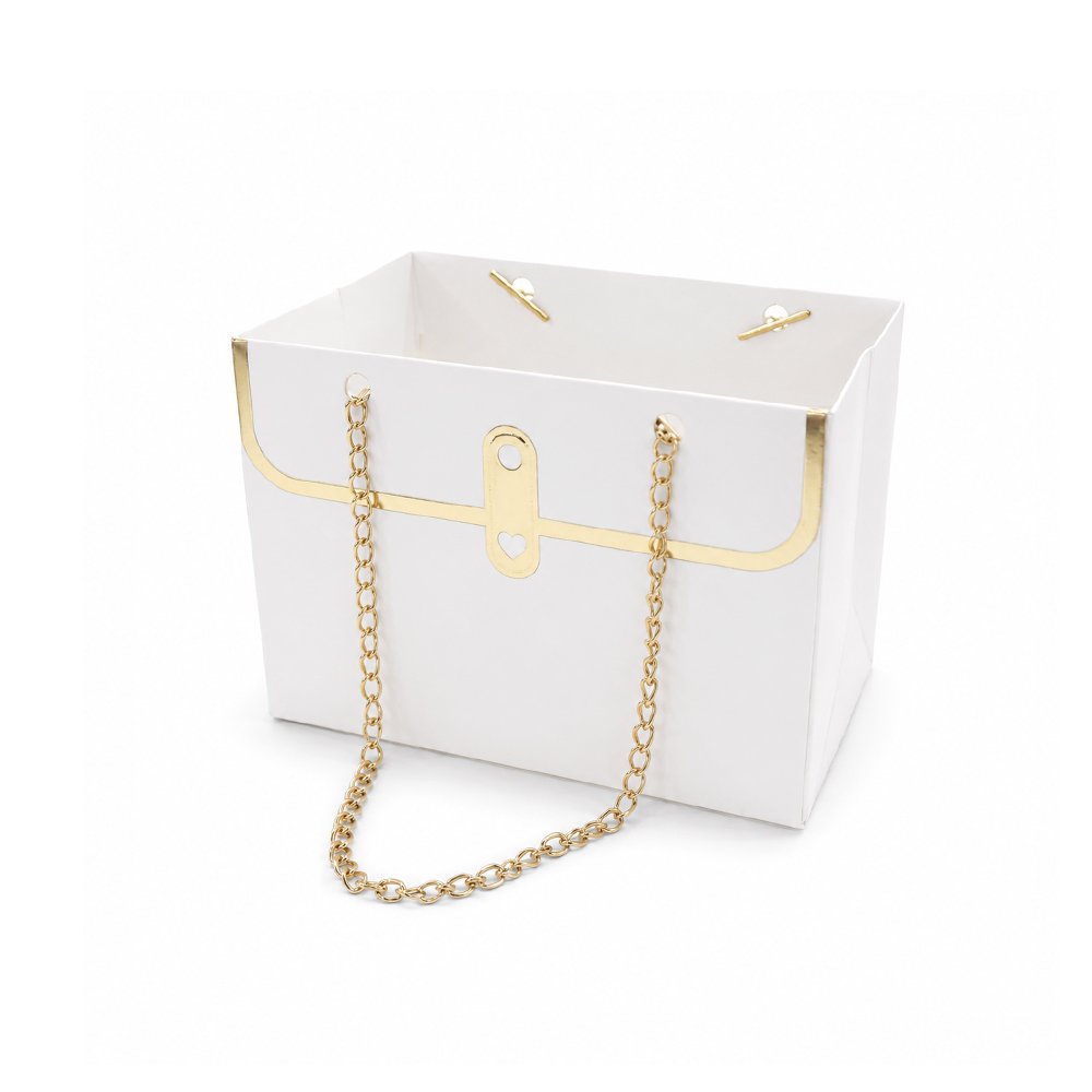 Embossed Waterproof Cardboard Paper Bag with Chain - Image 11