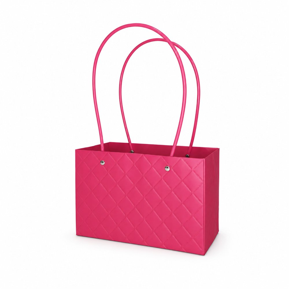 Embossed Rectangle Plain Waterproof Cardboard Paper Bag - Image 2