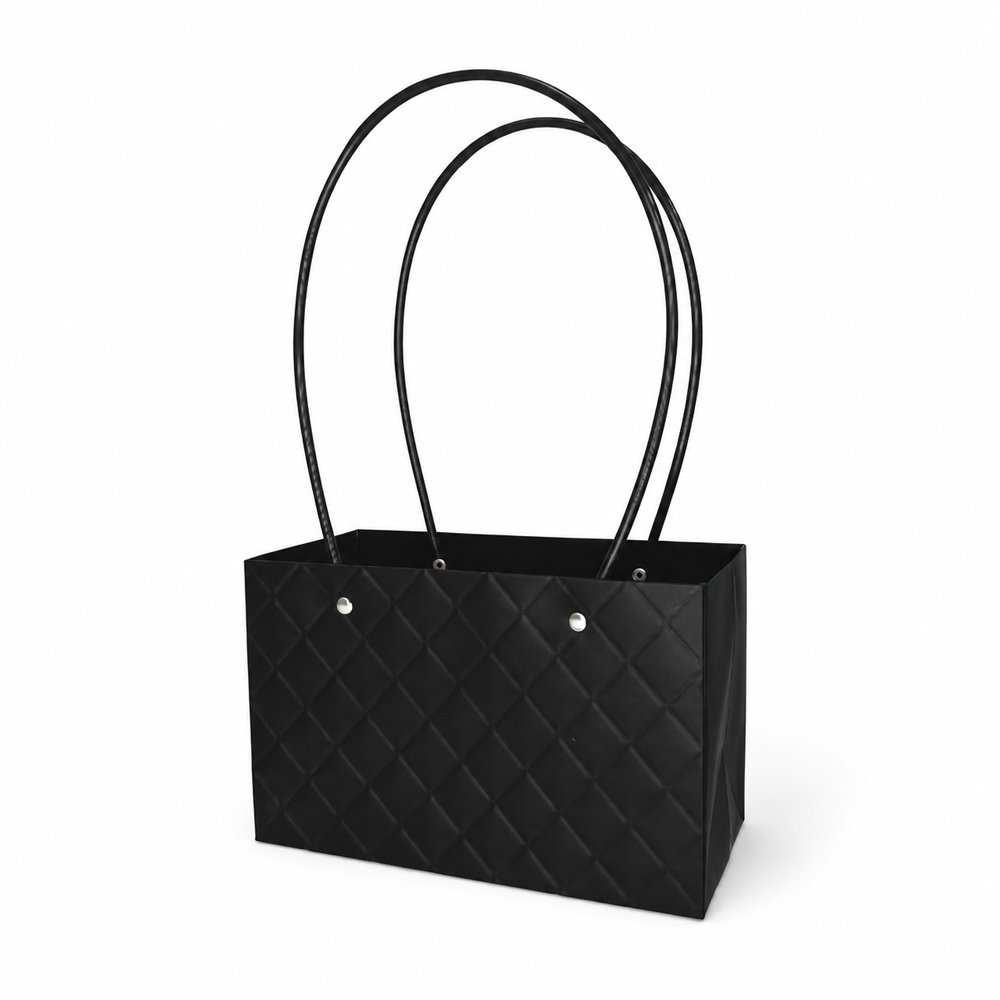 Embossed Rectangle Plain Waterproof Cardboard Paper Bag - Image 3
