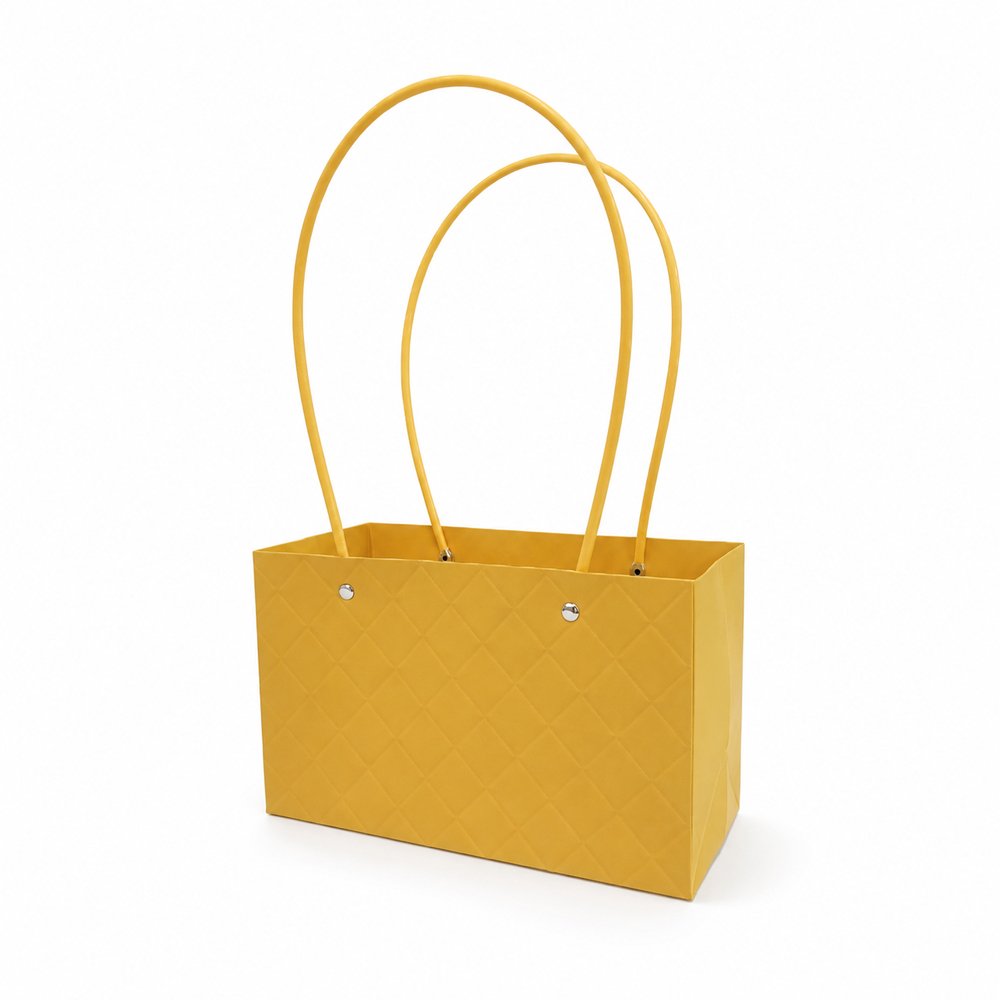 Embossed Rectangle Plain Waterproof Cardboard Paper Bag - Image 6