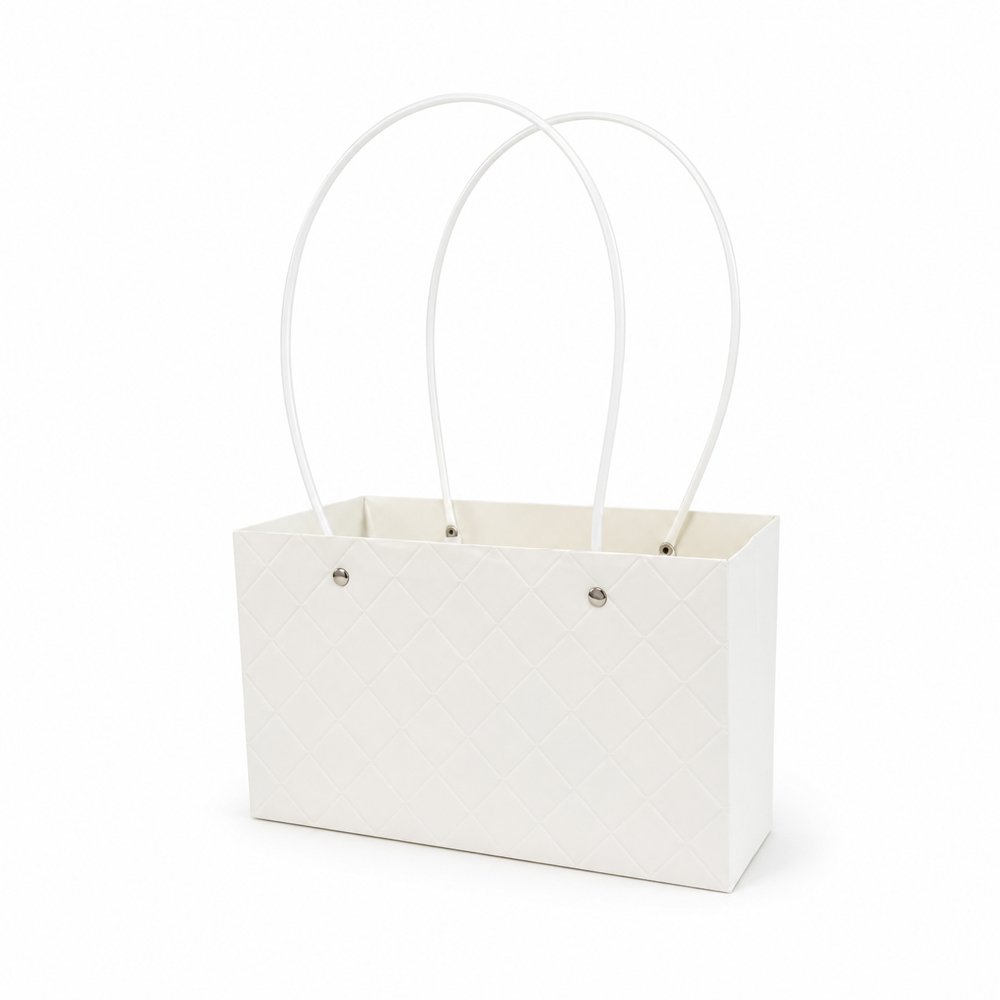 Embossed Rectangle Plain Waterproof Cardboard Paper Bag - Image 12