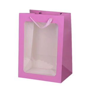 Rectangle Cardboard Paper bag with Window