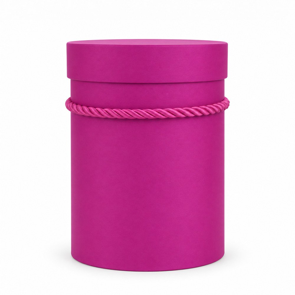 Round Flower Box with Rope Handles - Ø 10.2 × 15.2 cm (D × H) - Image 4