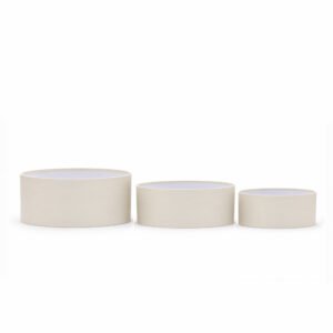 Set of 3 Round Flower Boxes without Lids