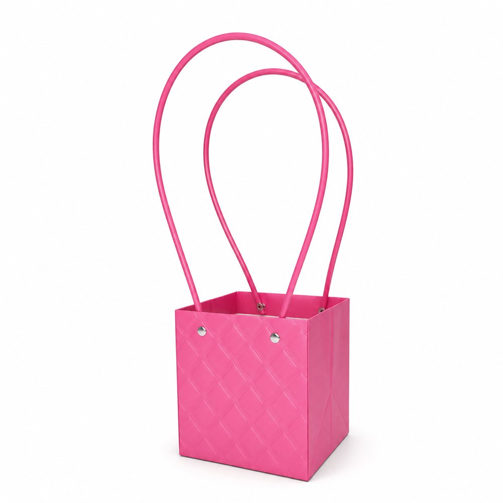 Embossed Square Plain Waterproof Cardboard Paper Bag