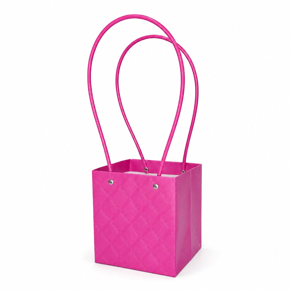 Embossed Square Plain Waterproof Cardboard Paper Bag - Image 6
