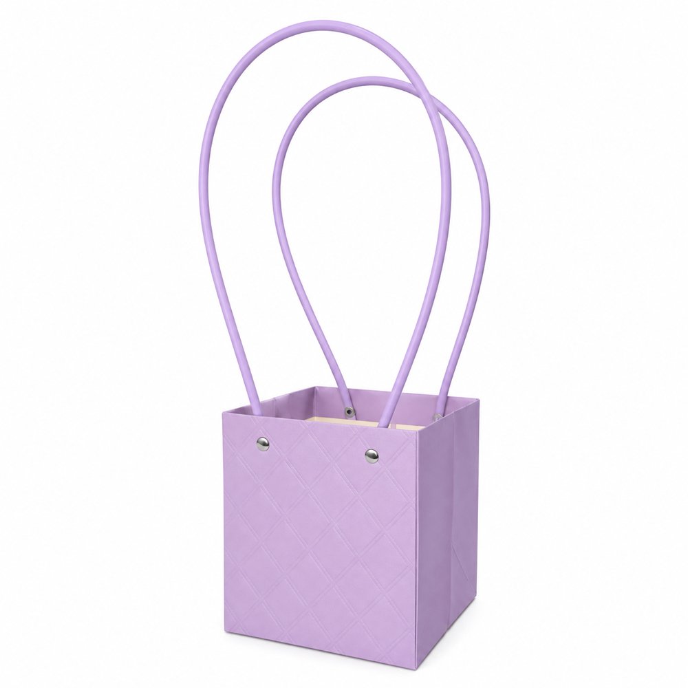 Embossed Square Plain Waterproof Cardboard Paper Bag - Image 10