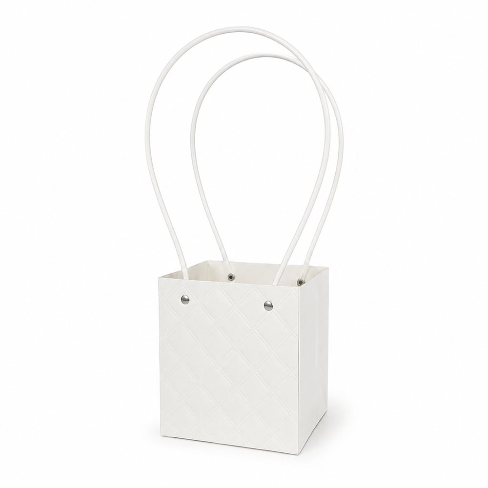 Embossed Square Plain Waterproof Cardboard Paper Bag - Image 15