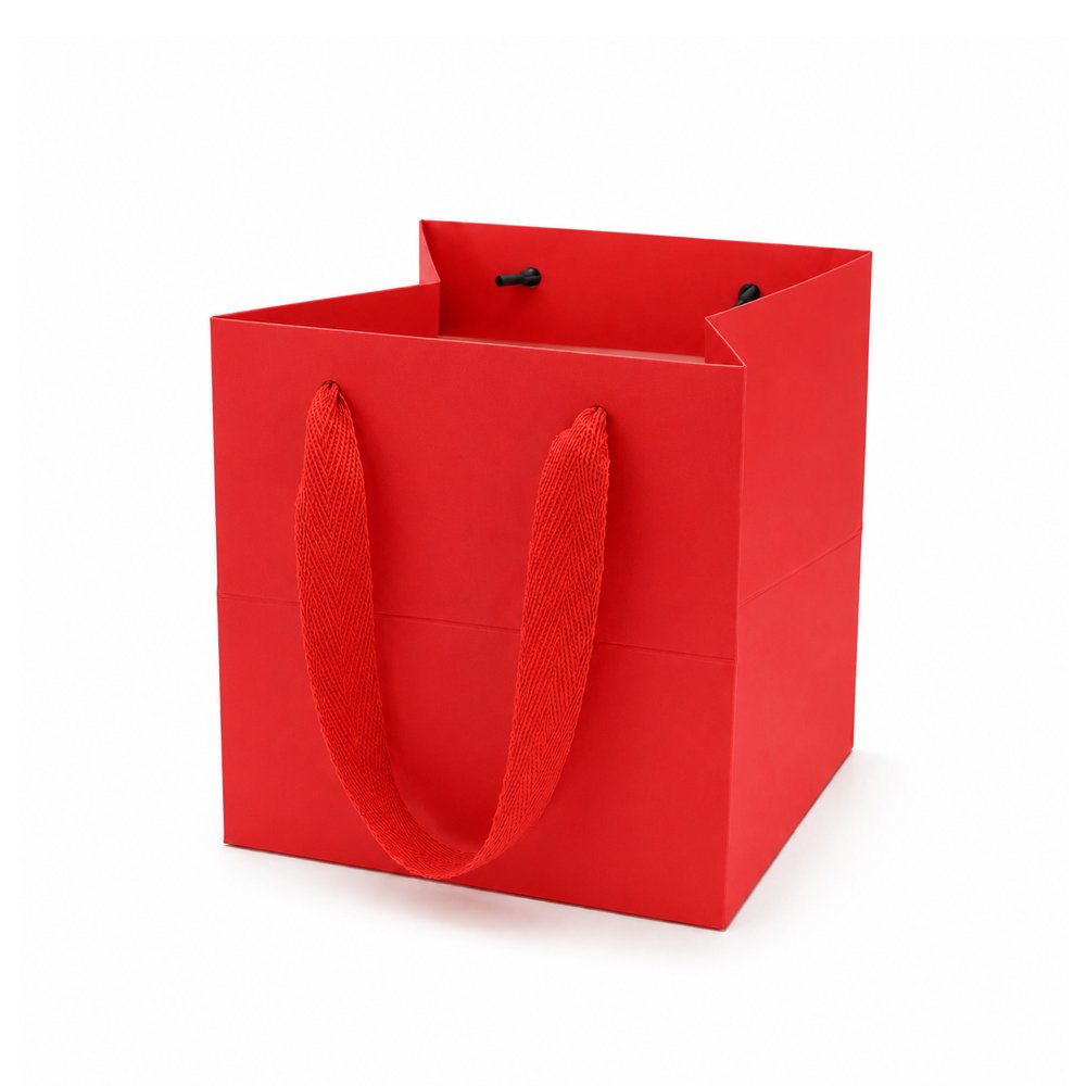 Square Cardboard Paper Bag - Image 8