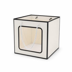Square Cardboard Paper Bag with Window