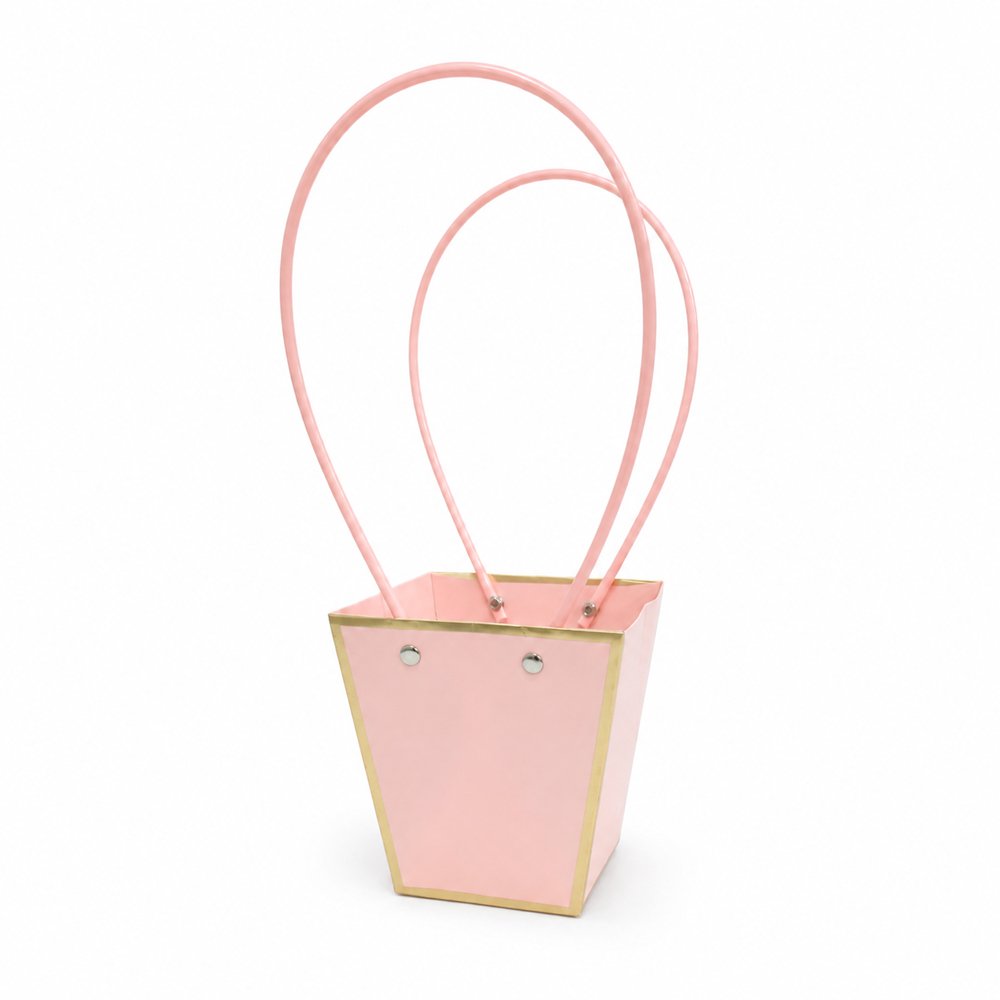 T-Shape Waterproof Cardboard Paper Bag with Hot Stamping
