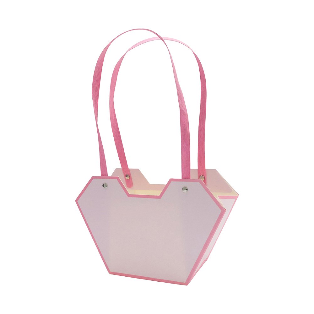 Christmas Waterproof Cardboard Flower Bag with Paper Handles - Image 2