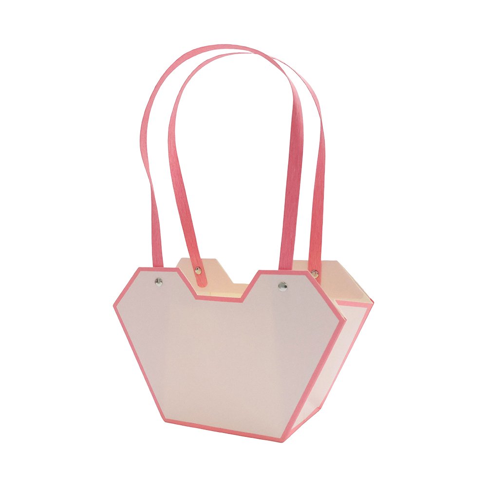 Christmas Waterproof Cardboard Flower Bag with Paper Handles - Image 6