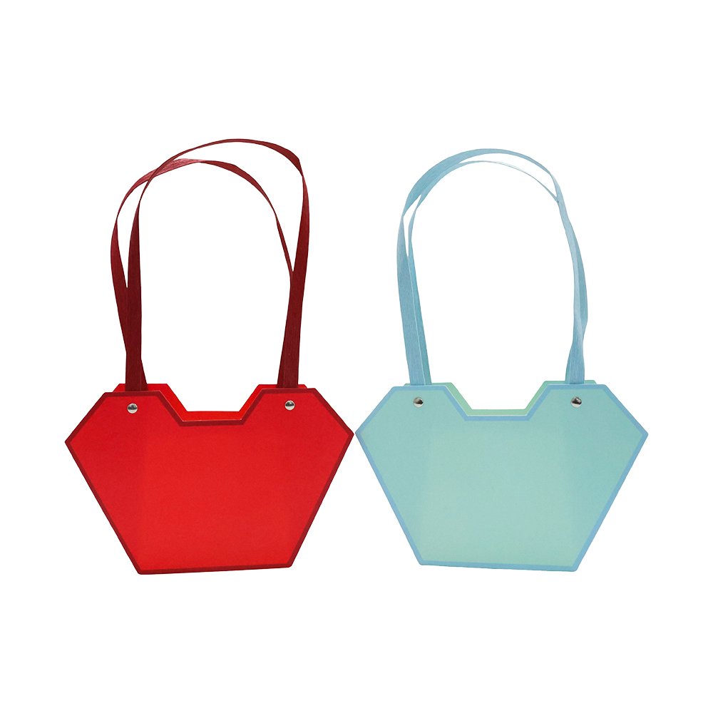 Christmas Waterproof Cardboard Flower Bag with Paper Handles - Image 12