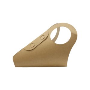 Half-Moon Paper Flower Bag with Cutout Handles