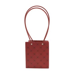 Subtle-Pattern Waterproof Square Cardboard Flower Bag