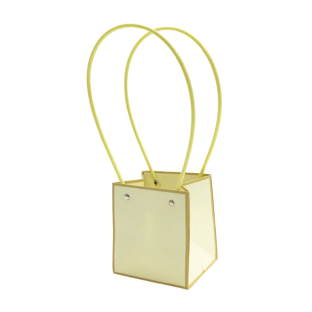 Waterproof Square Cardboard Flower Bag with Translucent Panels - Image 3