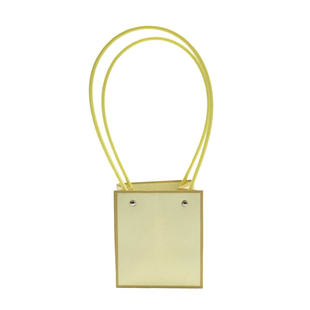 Waterproof Square Cardboard Flower Bag with Translucent Panels - Image 2