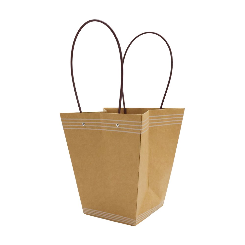Natural-Look Waterproof T-Shaped Cardboard Flower Bag - Image 2
