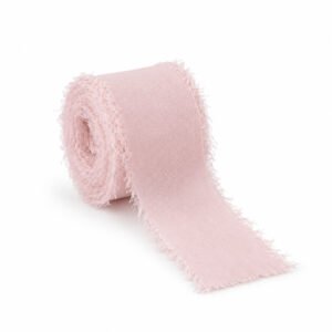 Frayed-Edge Chiffon Silk Ribbon - 4.5 cm Wide, 5Y per Roll