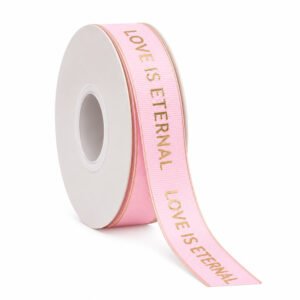 Gold-Foil Grosgrain Ribbon - 2.5 cm Wide, 100Y per Roll
