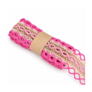 Set of 4 Jute Ribbons - 4 cm Wide, 2Y per Roll