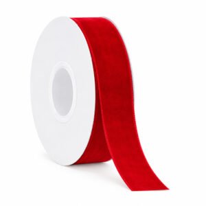 Single-Sided Velvet Ribbon - 2 cm Wide, 20Y per Roll